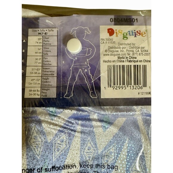 Disney Frozen Snow Queen Elsa Adaptive Halloween Costume Medium (7-8) Cosplay - Picture 3 of 5